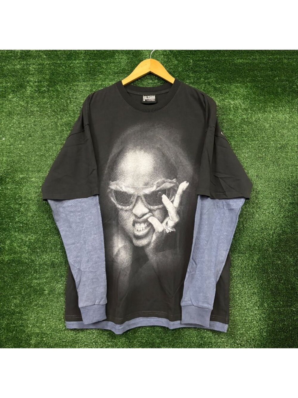 Rihanna R20 2005 Layered Long Sleeve T-Shirt Size Large